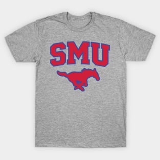 SMU Blue Logo & Red Peruna T-Shirt